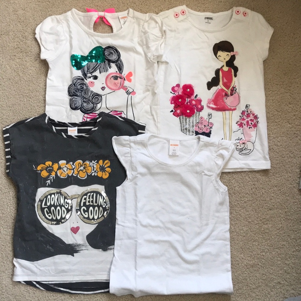 Bundle of 4 Gymboree Tees - Short Sleeve